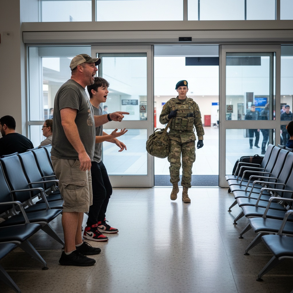 An Off-duty Cop Laughed In My Face When I Said My Mom Was Special Forces. He Bet He’d Buy My Nikes If She Showed Up In Uniform. Then The Doors Opened.
