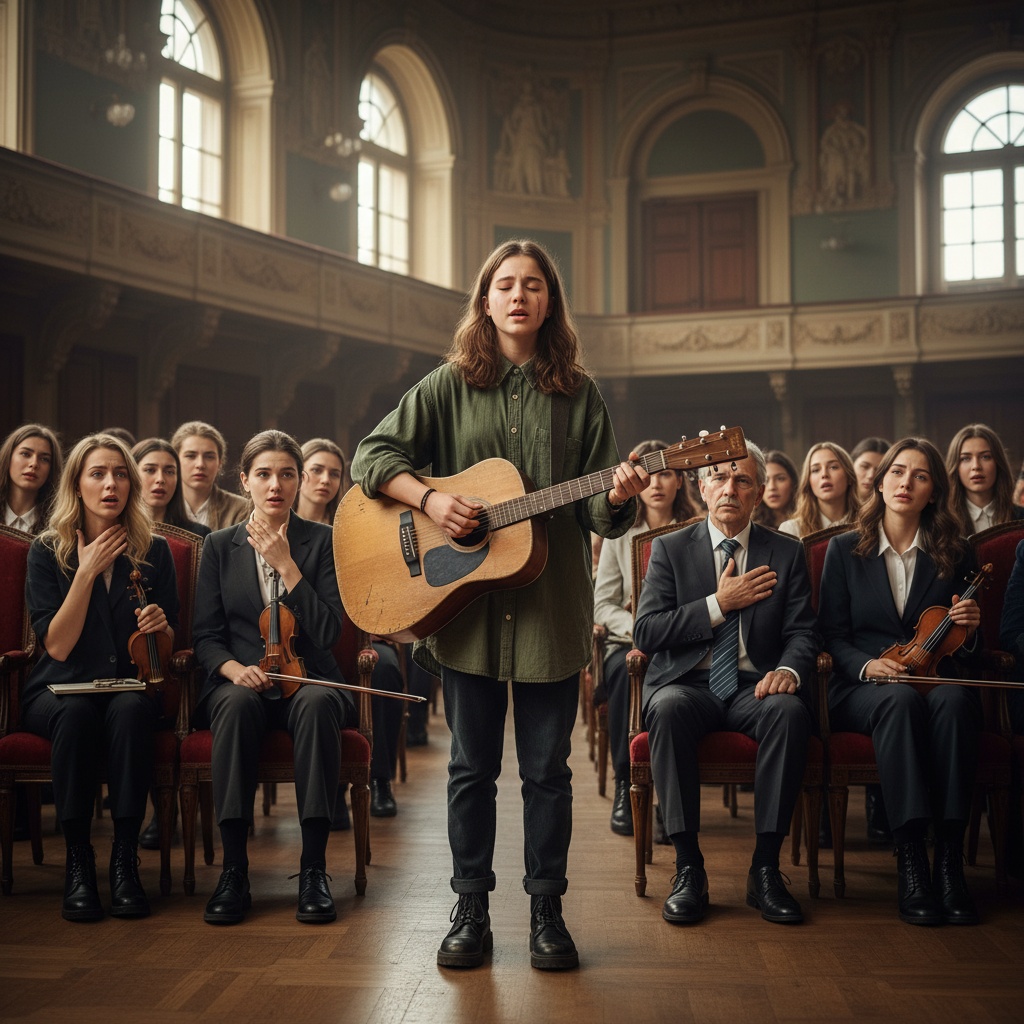 I Was The Only Poor Kid At This Elite Music Conservatory. The Rich Students Whispered That I Didn’t Belong And Was A Mistake. So I Ditched Their Technical Songs And Sang A Simple Lullaby That Broke Everyone In The Room. Did I Just Ruin Their Careers?