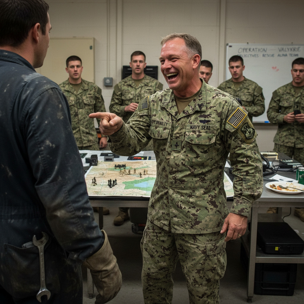 A Navy Seal Captain Laughed In My Face When I Offered To Fly The Mission Because Of My Grease-stained Maintenance Clothes. He Told Me To Stay In The Kitchen While His Men Were Dying In The Desert. He Had No Idea That My Callsign Was Valkyrie And I Was About To Change Everything.