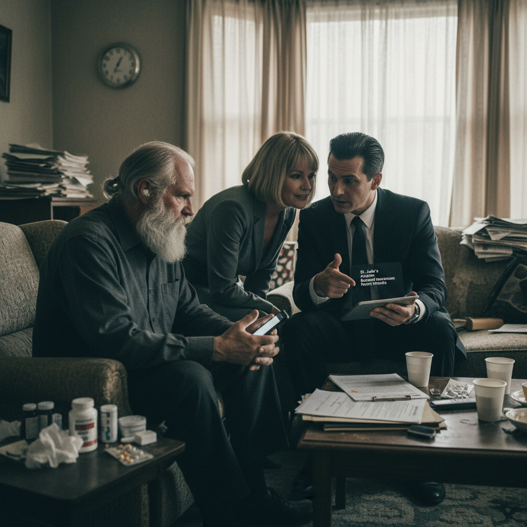 After Losing My Wife And My Hearing, My Sister Moved In To ‘care’ For Me While Secretly Planning To Seize My $1.6 Million Settlement. I Just Caught Her And Her Lawyer Discussing Which Psychiatric Facility Would Be The Hardest For Me To Escape From. She Thinks I’m Sitting Here In Silence, But I’ve Been Recording Everything.