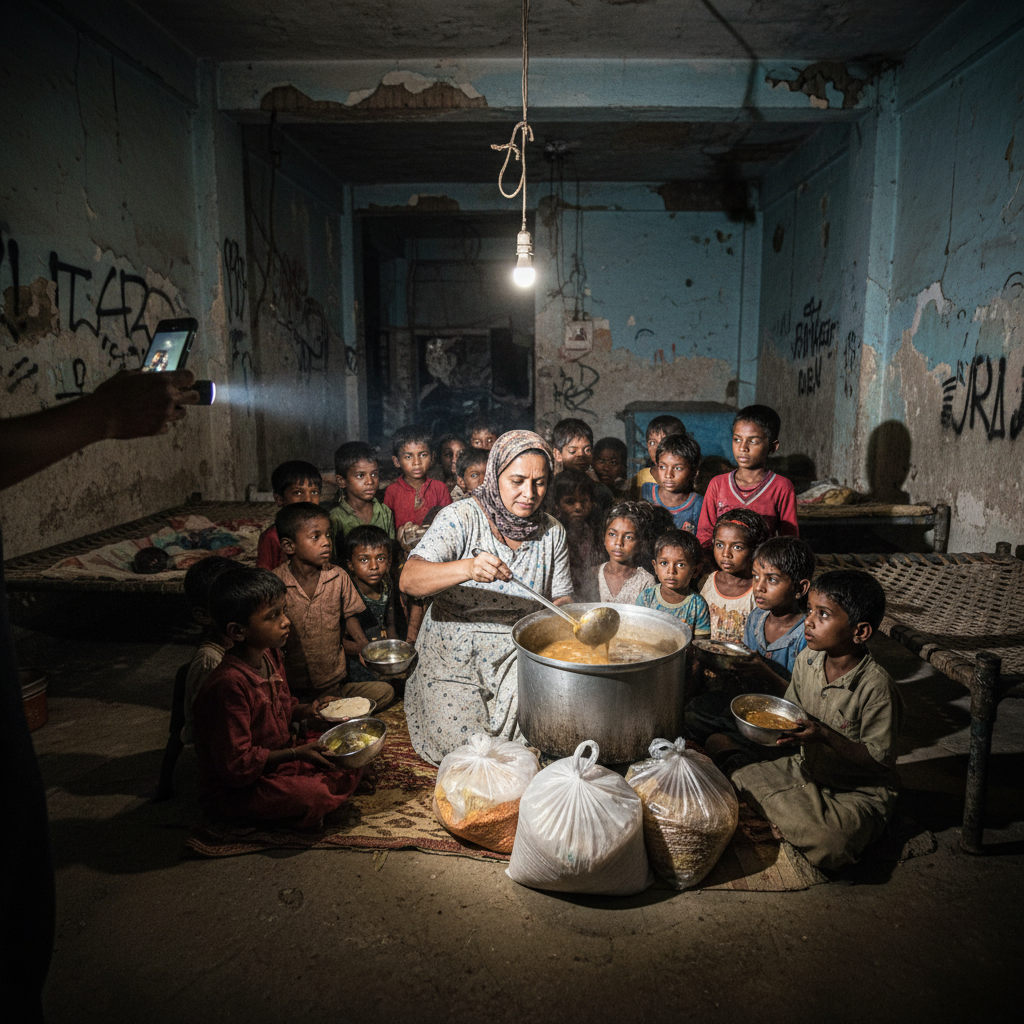 I Suspected My Maid Was Stealing From Me Every Night At 5:45 Pm. She Always Carried Two Heavy Plastic Bags And Snuck Out To The Slums. I Decided To Follow Her To Catch Her Red-handed, But What I Saw Inside That Crumbling Building Stopped Me Cold.