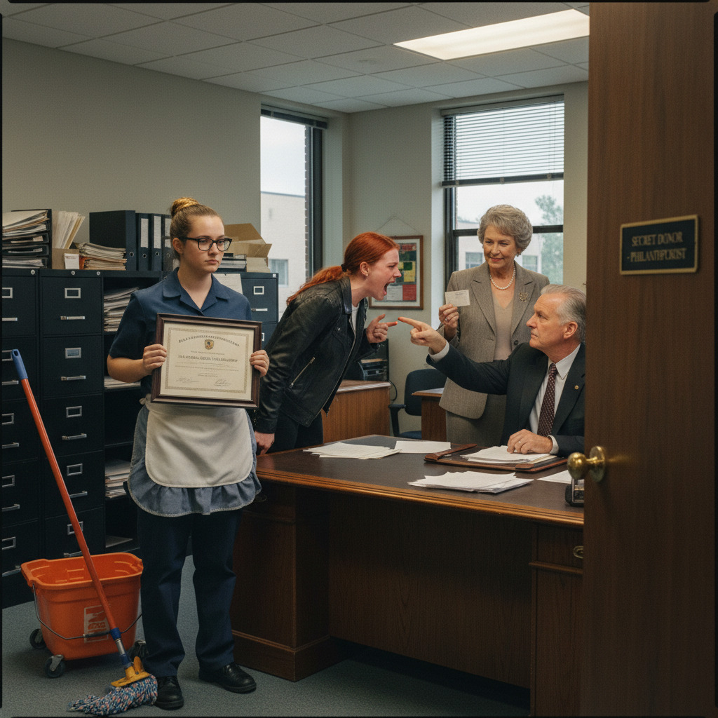 I’m A 23-year-old Cleaner Working To Feed My Little Sister. A Rich Influencer Splashed Mud On Me And Called Me “Street Trash” For No Reason. She Didn’t Realize The City’s Most Powerful Billionaire Saw Every Single Thing She Did.