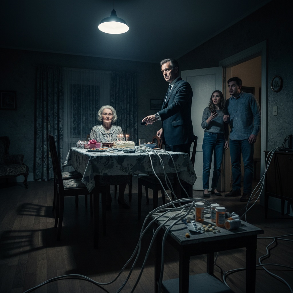 My Estranged Father Invited Me To Grandma’s 85th Birthday Party. But When My Husband Saw The Hidden Wires And The Empty Pill Bottles, He Realized The Entire Celebration Was A Trap. Should We Go Back With The Police?
