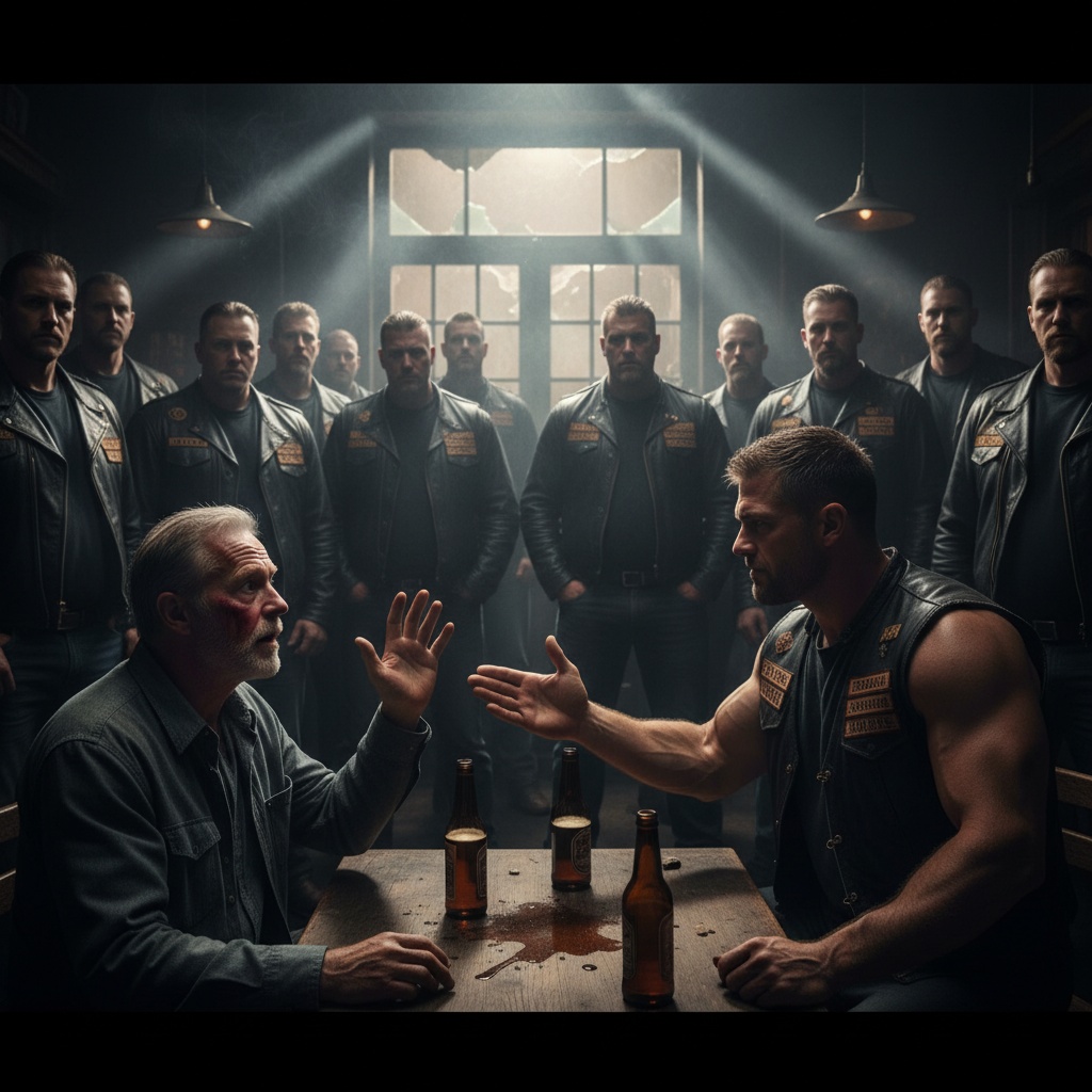 A Bully Slapped Me For Just Looking At Him. Then My Estranged Son Walked In With 20 Hells Angels. How Should I React To His Apology?