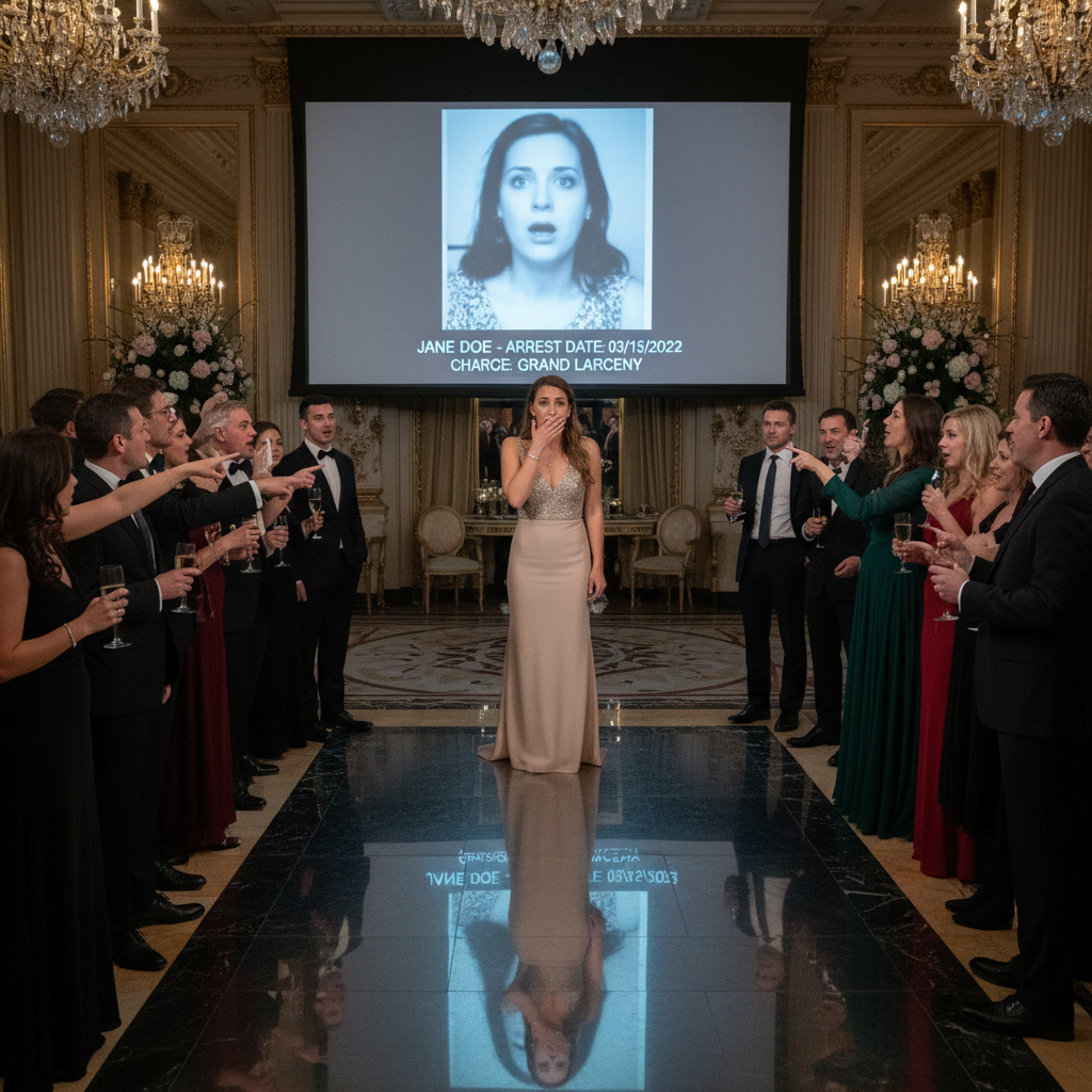 I Was A Hotel Maid Crying Over My Debts When A Billionaire Offered Me A Job At His Mansion. Two Years Ago, I Was Framed For Theft And Lost Everything. Now, At A Prestigious Gala, Someone Just Projected My Old Mugshot Onto The Big Screen For Everyone To See.