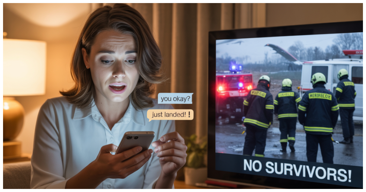 My Husband’s Plane Crashed Abroad. He Texted, “I Just Landed.” There Were No Survivors