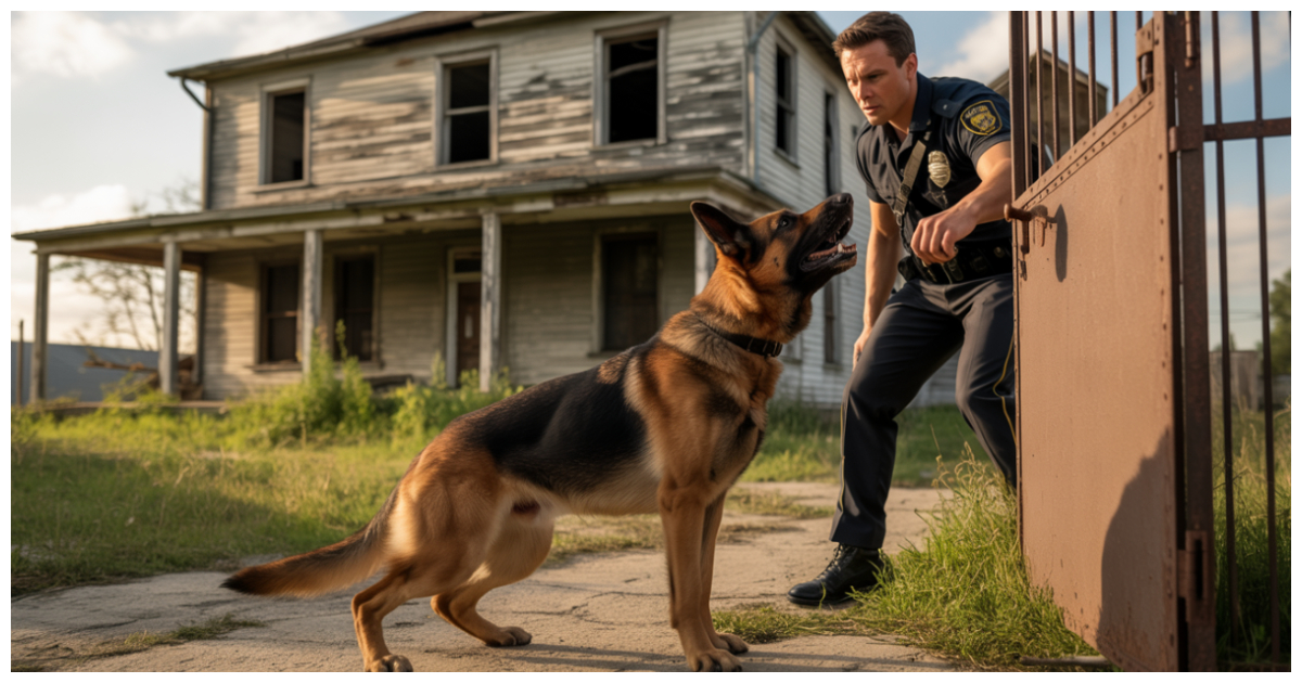 A Police Dog Barked at an Abandoned House Every Day Until an Officer Finally Went Inside