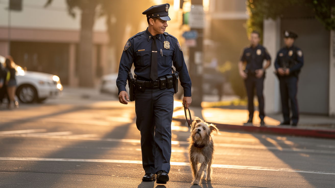 The Stray Puppy Followed The Cop, But What Happened Next Will Melt Your Heart