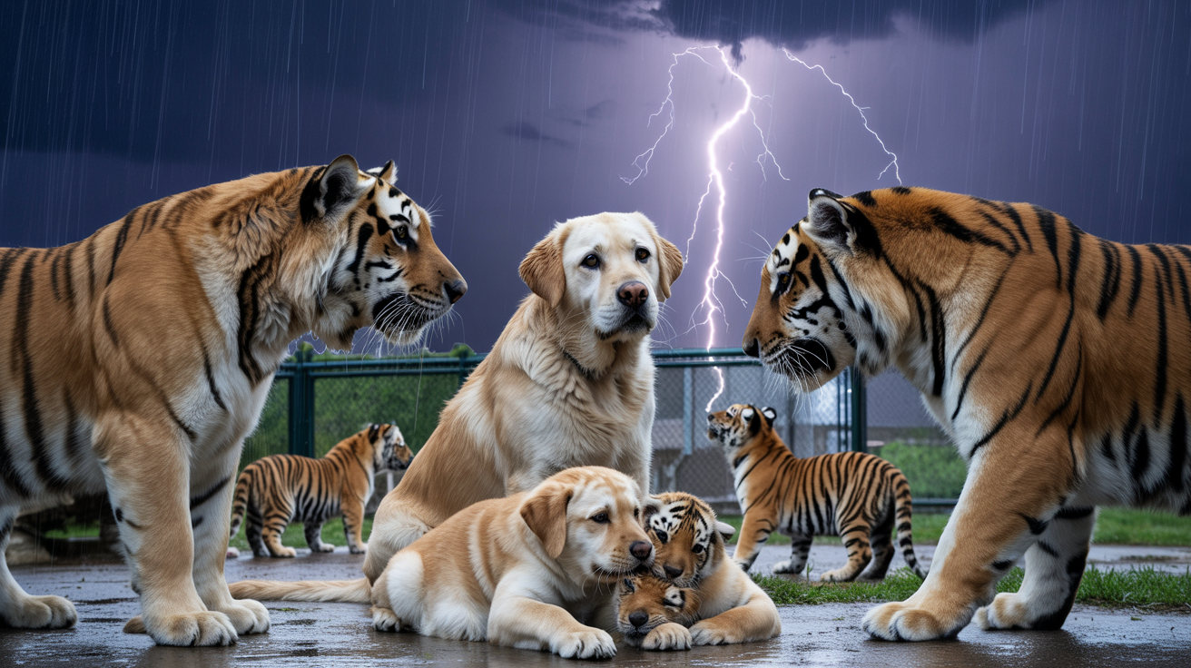 Dog Raises 3 Tiger Cubs, But Years Later, Something Unexpected Happened!