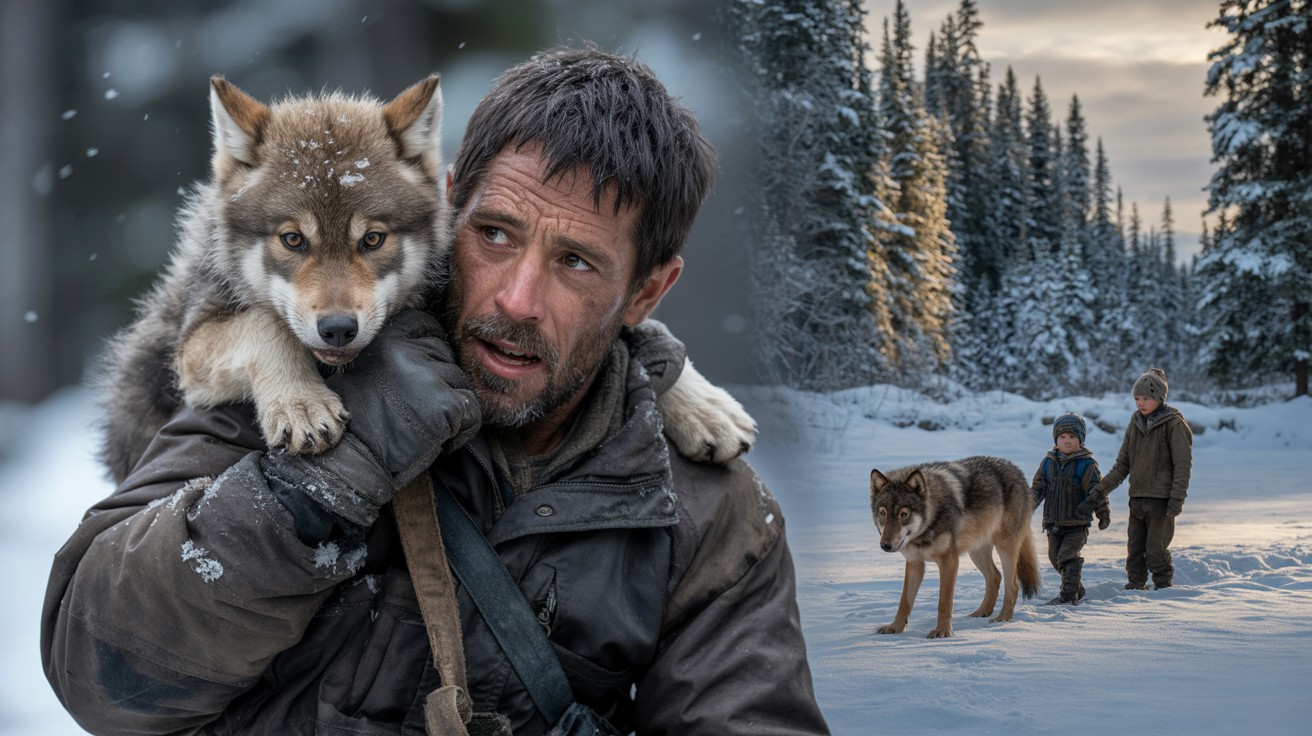 He Carried The Wolf To The Vet For Hours. Later, Something Amazing Happened