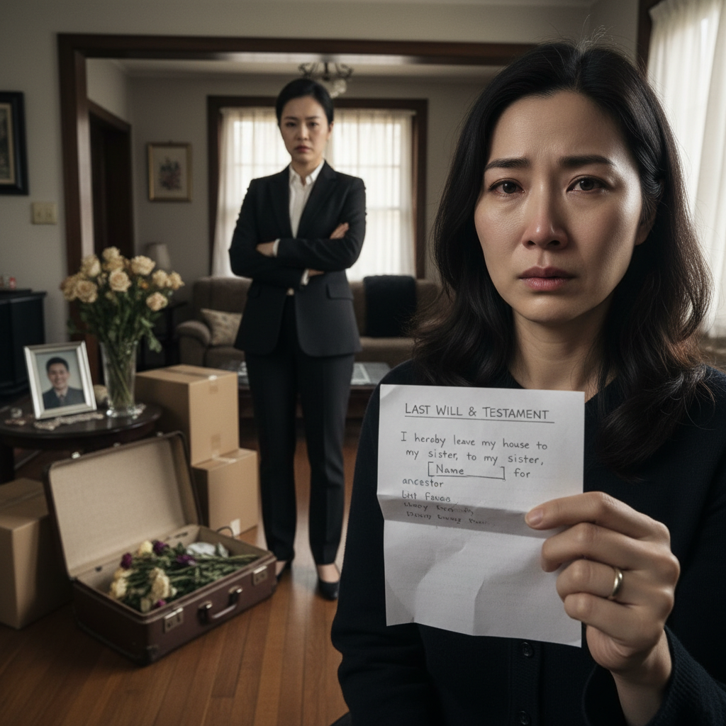 My Husband Passed Away In A Tragic Accident Just Last Week. Before His Funeral Flowers Even Faded, My Sister-in-law Showed Up With A Handwritten Note And Ordered Me To Pack My Bags. She Claims He Left The Entire House To Her For ‘ancestor Worship’ And Says I Have No Right To Stay.