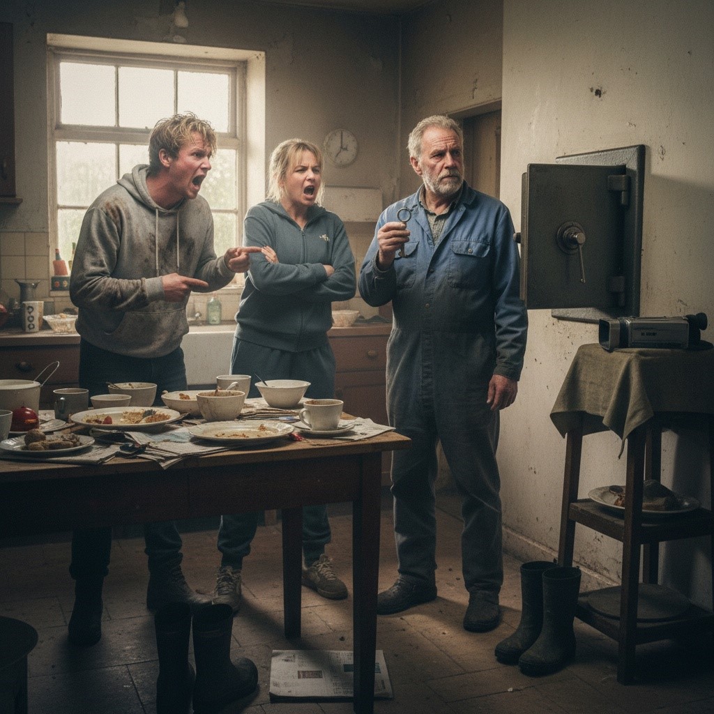 My Kids Skipped Their Mother’s Funeral But Showed Up At Dawn To Demand The Farm. They Don’t Know She Left A Secret Video In The Safe That Changes Everything. Should I Let Them Keep Screaming Or Call My Lawyer?