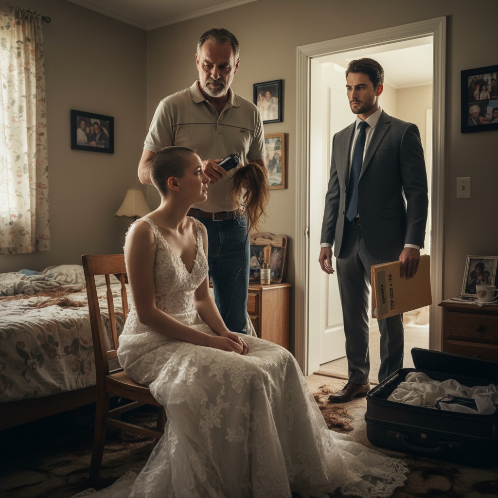 My Father Shaved My Head On My Wedding Morning To Humiliate Me. Then My Cia Groom Walked In With A Secret Folder. Was I Too Cruel?