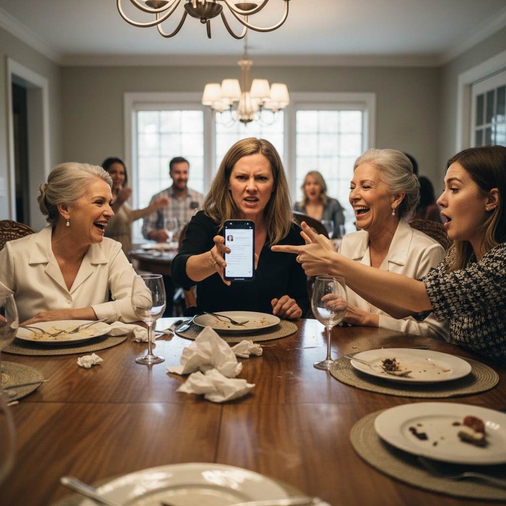 My Wealthy In-laws Laughed While Their Guest Mocked My Roots. I Pulled Out My Phone And Exposed Her Fraud In Front Of Everyone. Was I Wrong To Walk Out On My Marriage Right Then?