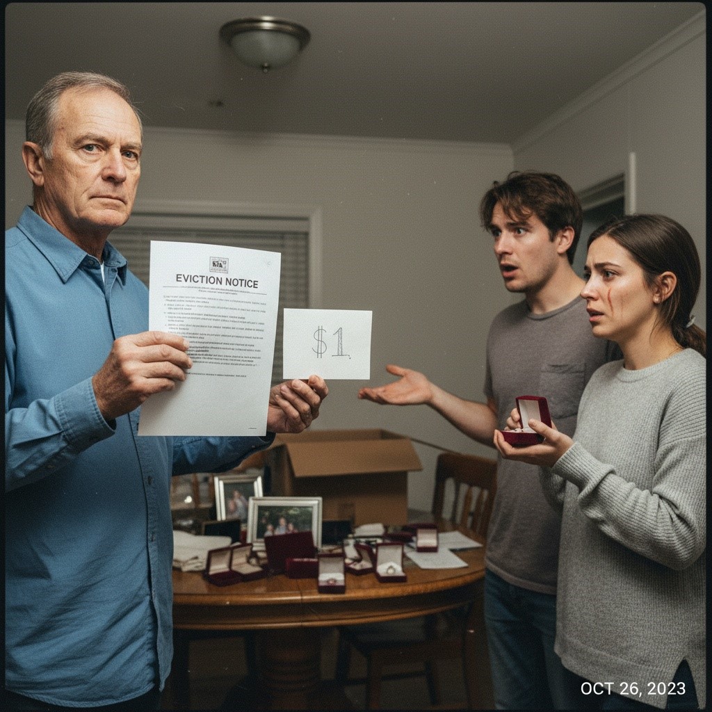 My Son And His Wife Moved In To “support” Me After My Wife Passed, But Then Her Jewelry Started Vanishing. They Forgot I’m A Retired Fbi Investigator Who Catches Thieves For A Living. I’ve Just Handed Them Eviction Papers And A $1 Inheritance. Am I The Jerk For Destroying Their Future?