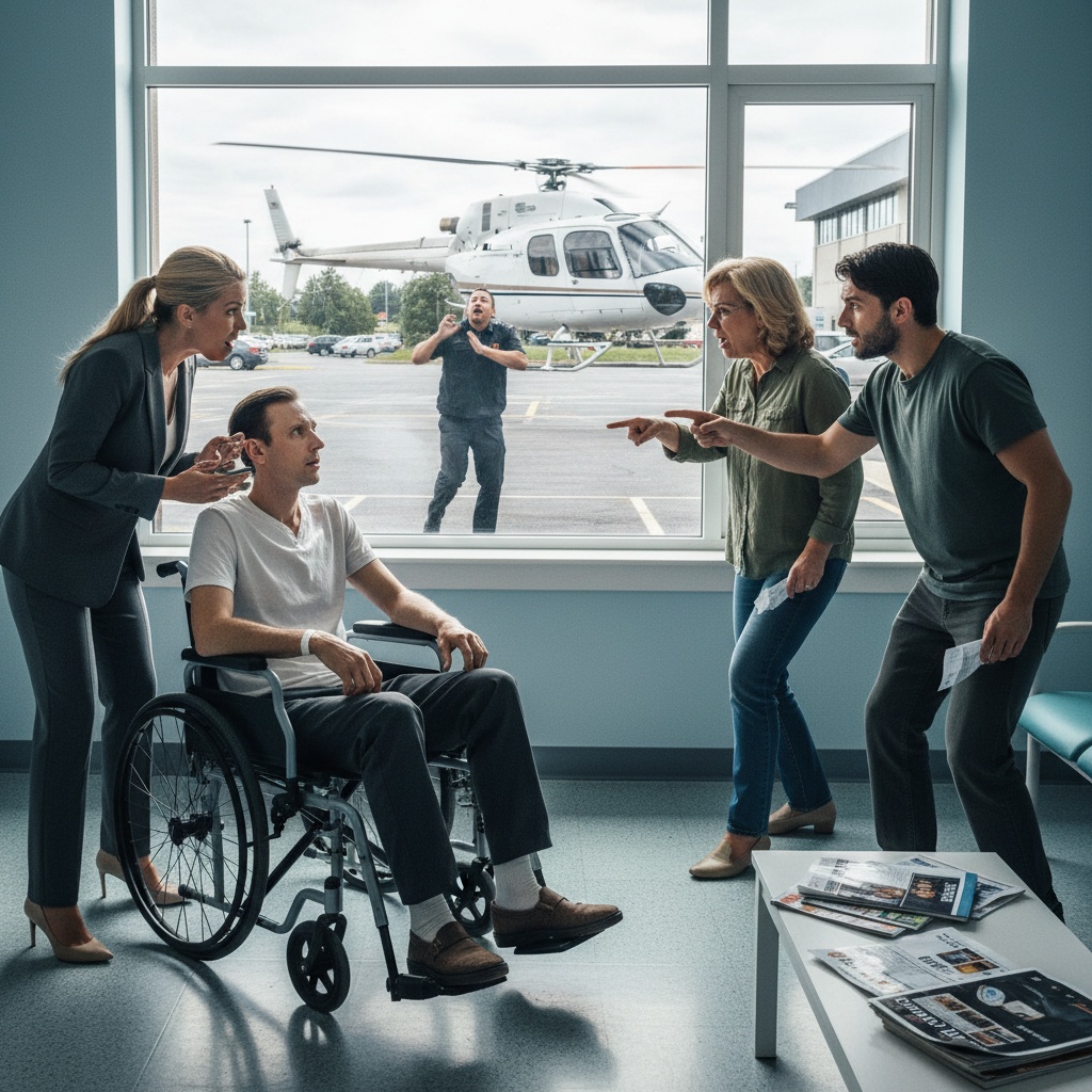 My Greedy Family Blocked My Life-saving Surgery To Save A Few Thousand Dollars. Then My Ceo Wife Landed Her Helicopter In The Er Parking Lot. I Just Found Out She Bought Their Favorite Restaurant Chain To Ban Them Forever.