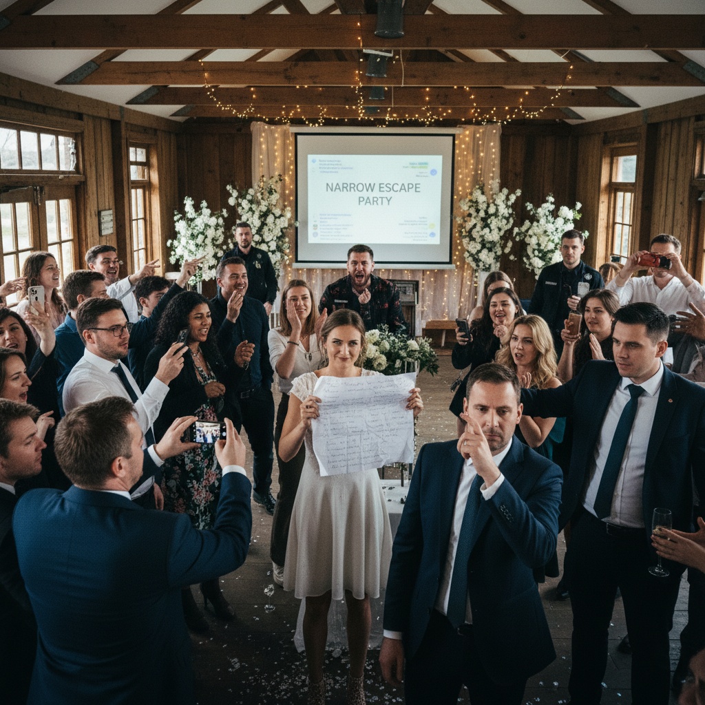 My Fiancé Invited His Friends To Watch Him Dump Me So They Could Record My Mental Breakdown. When I Didn’t Give Him The Reaction He Wanted, He Started A Smear Campaign. I Found His “breakup Script” And Decided To Throw A “narrow Escape Party” At Our Wedding Venue. Is It Petty That I Invited His Boss To See The Evidence?