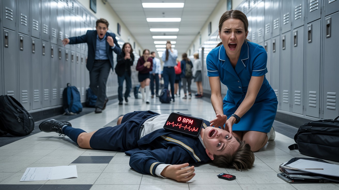 My School Nurse Told Me I Was “Faking It”… Then My Heart Stopped In The Hallway
