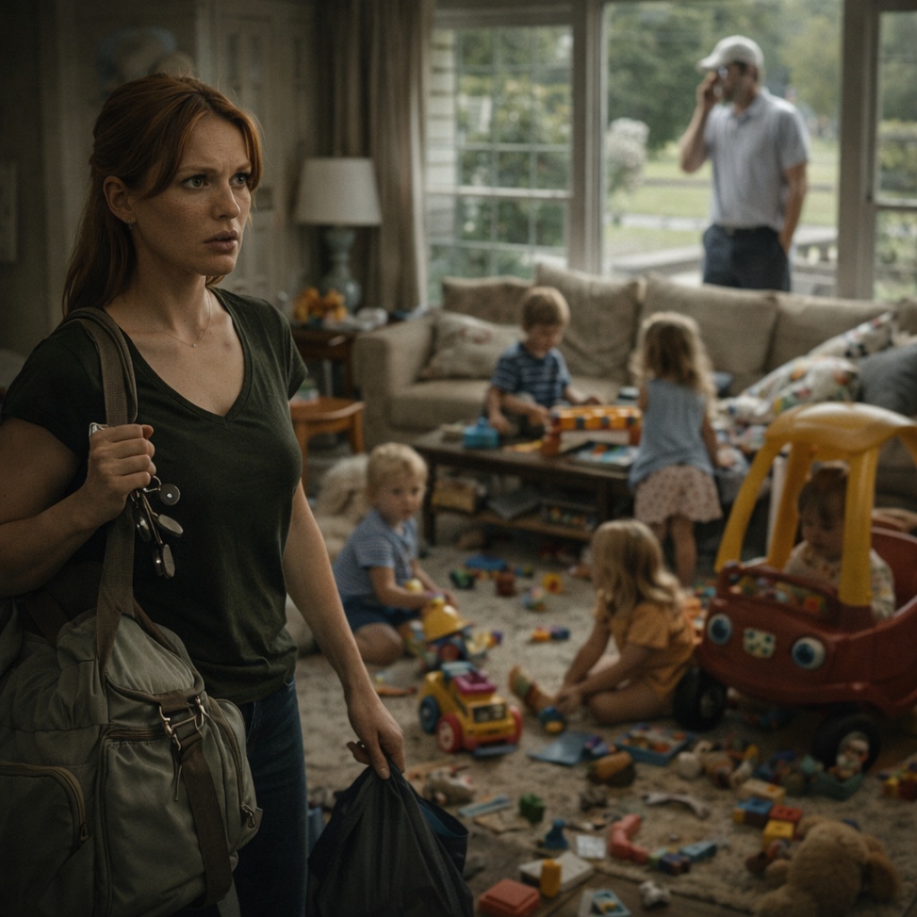 My Husband “Volunteered” Me As Free Daycare For His Entire Family. The Morning I Left Him Alone With Six Kids Changed Everything.
