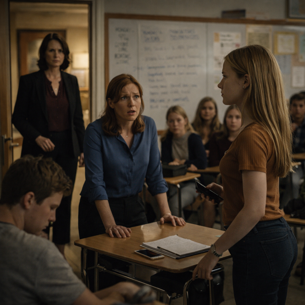 My Teacher Bullied Me To Make Her Daughter Look Better. She Didn’t Realize My Mom Was The Principal.