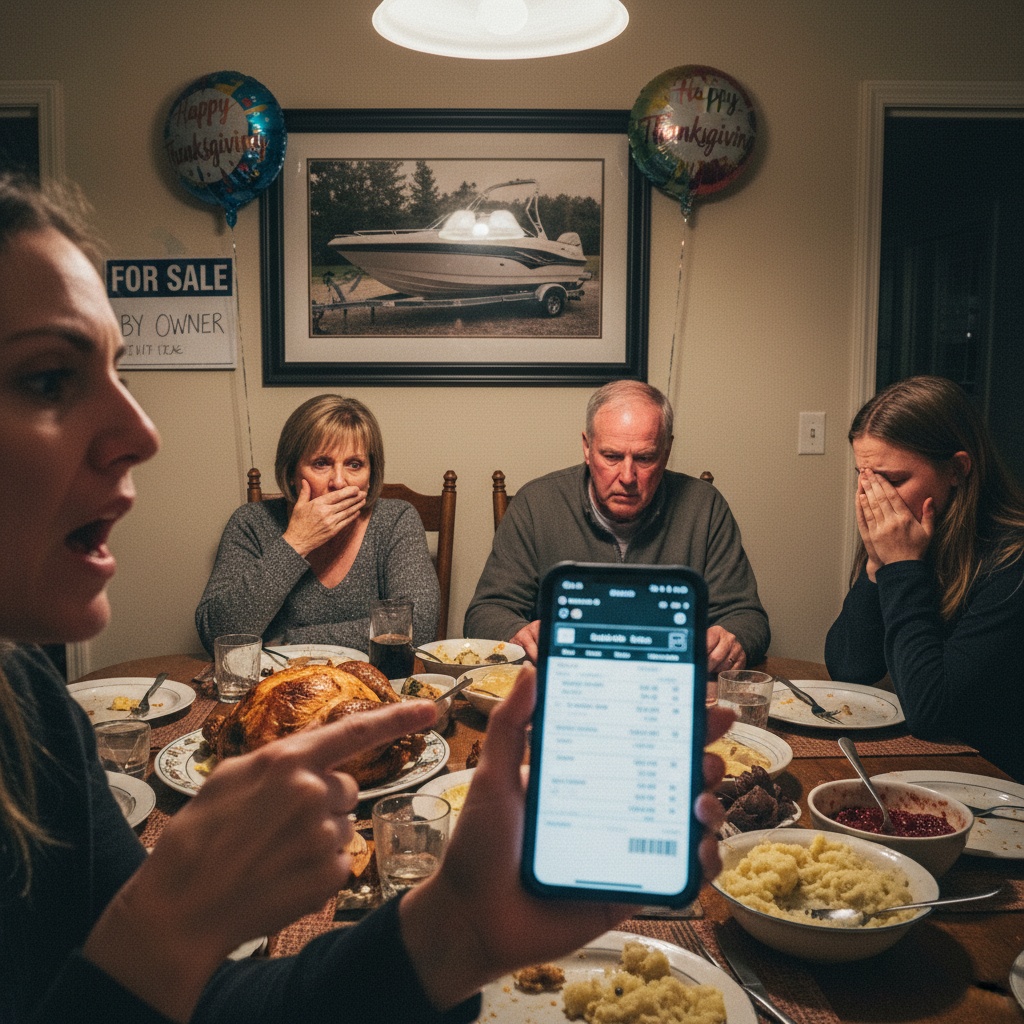 My Parents Begged Me For $22k For “Surgery” But I Found Out They Bought A $79k Boat Instead. Then They Tried To Trap My Sister In A Foreclosed House At Thanksgiving. Am I The Jerk For Ruining Dinner With Receipts?