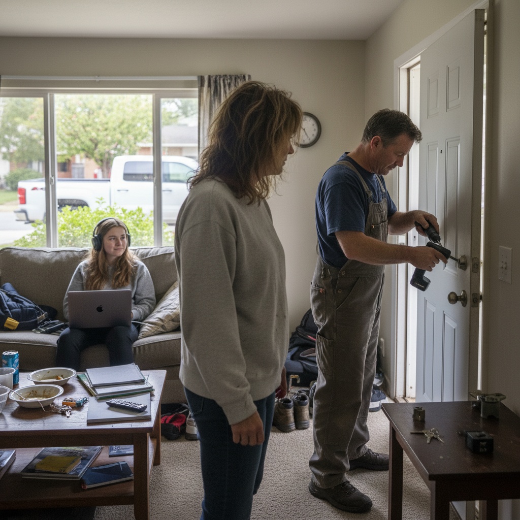 My Husband Tried To Kick My Teenage Daughter Out Of My Own House. He Thought Being Married Made Him The Owner. I Just Changed The Locks While He Was At Work. Am I Being Too Harsh?