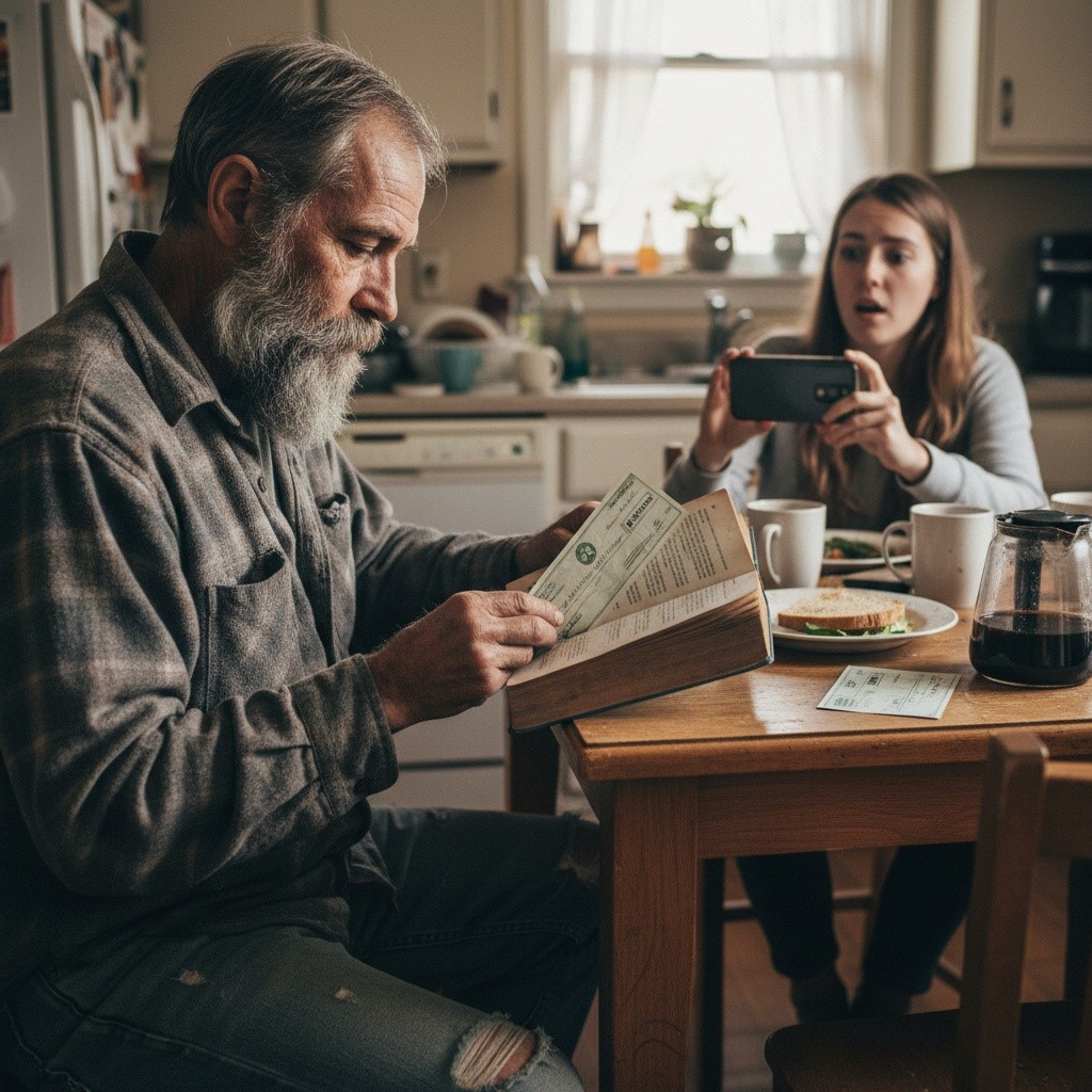 I Hired A Homeless Man For $10 A Day Out Of Pity. Three Years Later, I Found An $85,000 Check Tucked Inside His Favorite Book. Who Is This Man Really?