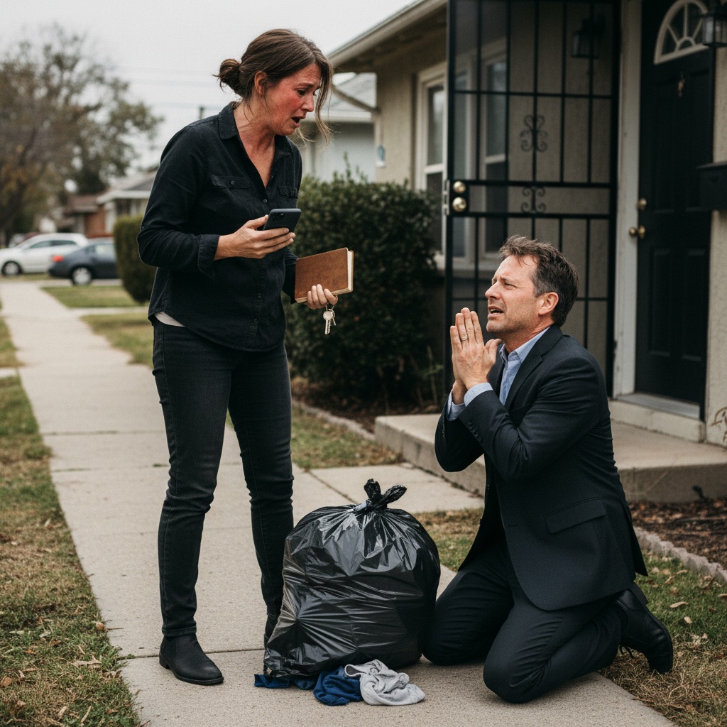 My Husband Of 28 Years Changed The Locks And Gave Me My Clothes In A Garbage Bag. He Didn’t Know My Late Father Left Me A Secret $47 Million Inheritance. Now He’s Begging For Mercy?