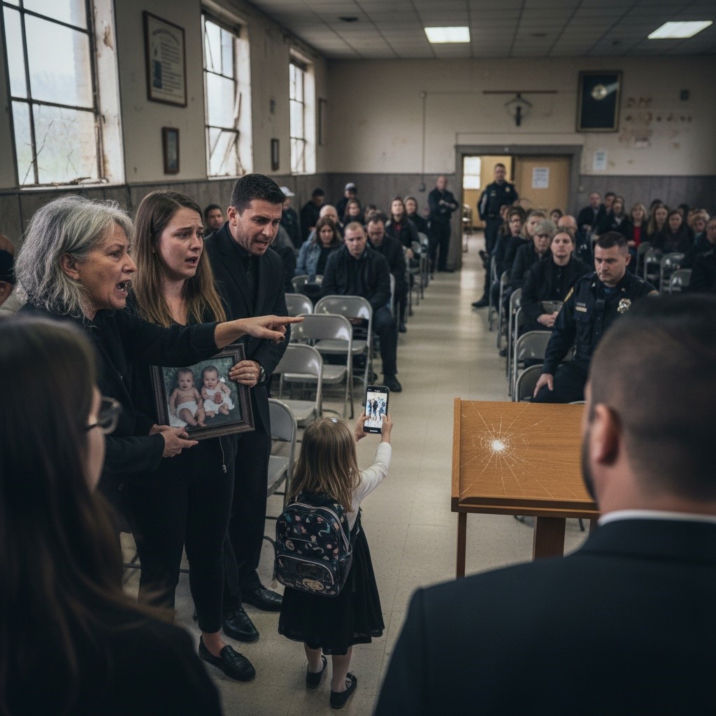 My Mother-in-law Blamed Me For My Twins’ Death During Their Funeral. Then My 7-year-old Daughter Walked To The Podium With My Husband’s Phone. What She Revealed Ended In A Double Murder Arrest.