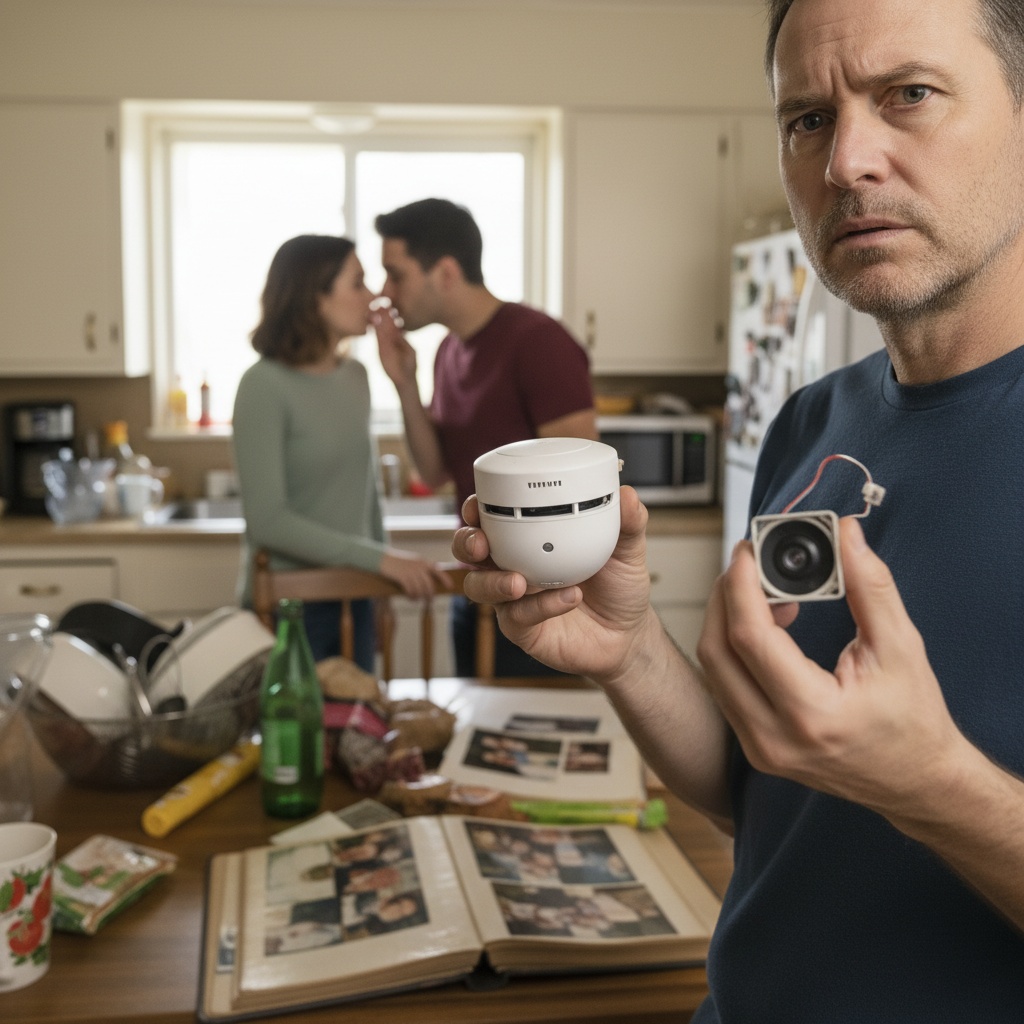 I Found A Hidden Camera Inside My Smoke Detector While Changing The Battery. My Daughter And Her Husband Aren’t Just Visiting For Dinner. What Are They Really After?