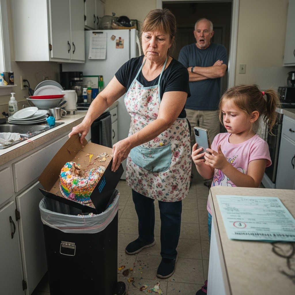 My Mil Threw My Daughter’s Birthday Cake In The Trash Because Of A Grade. She Didn’t Know My 7-year-old Had Been Secretly Recording Her For Six Months. Who Is The “average” One Now?