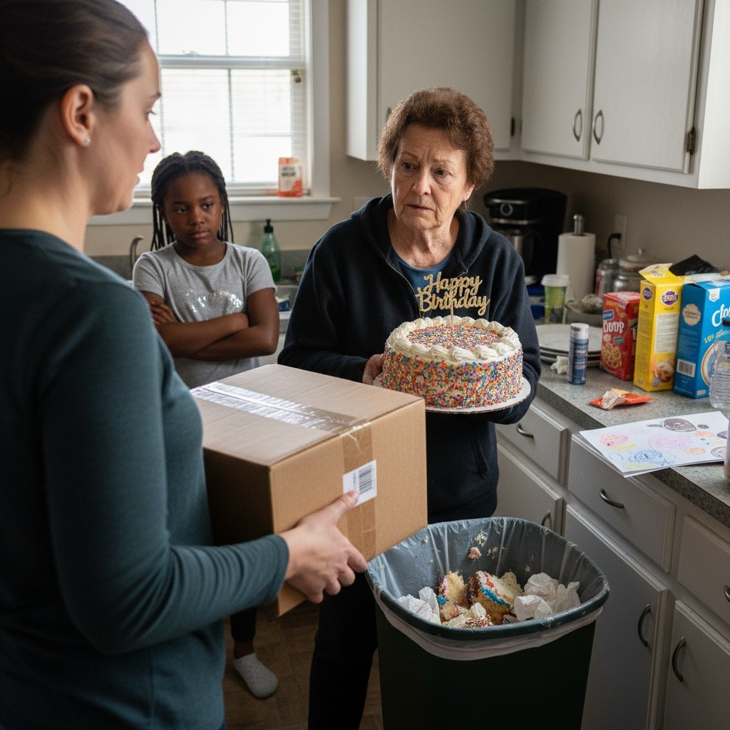 My Mil Threw My Adopted Daughter’s Birthday Cake In The Trash Saying She “Doesn’t Deserve It.” I Didn’t Scream, I Just Handed Her A Box That Ruined Her Social Life. Am I The A**hole?