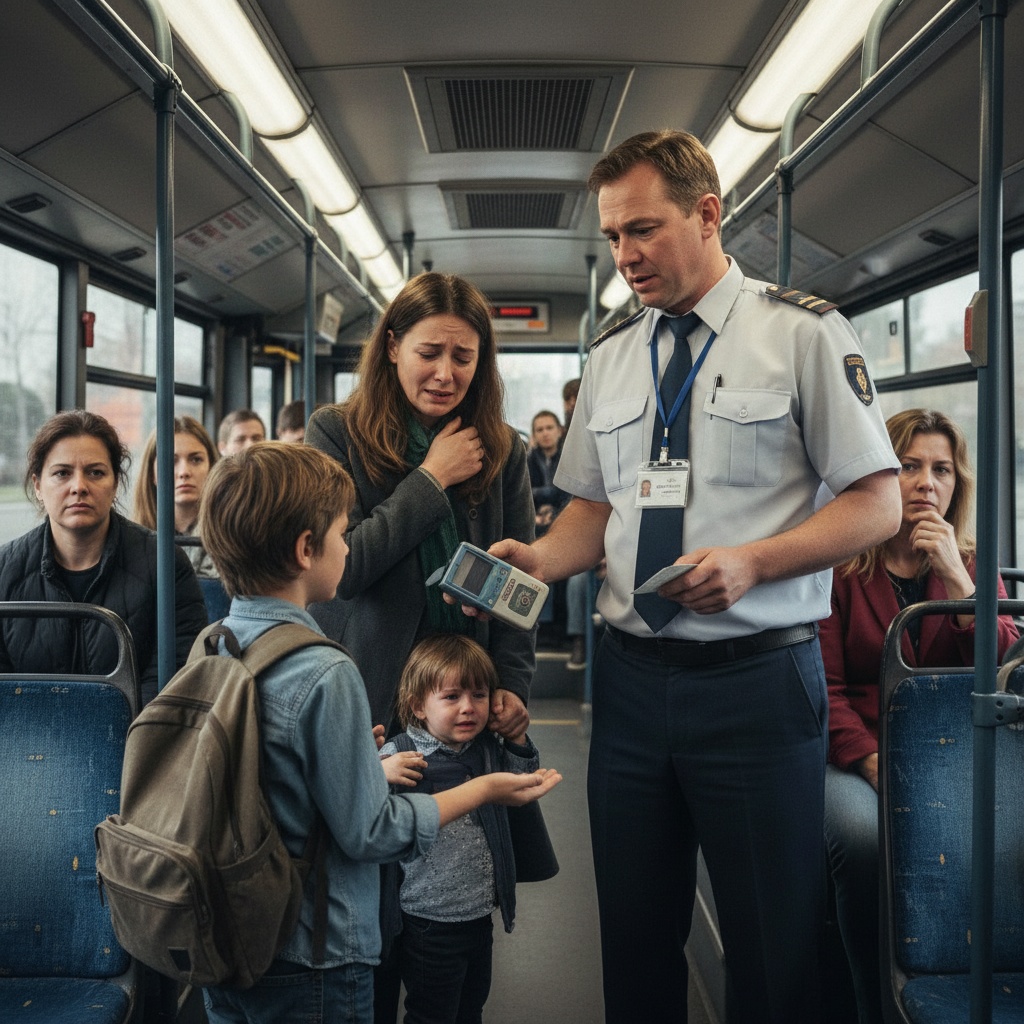 A Bus Inspector Was Shaming A Crying Woman On My Son’s Bus. He Used His Only Pocket Money To Save Her. You Will Not Believe Who That Woman Actually Was.
