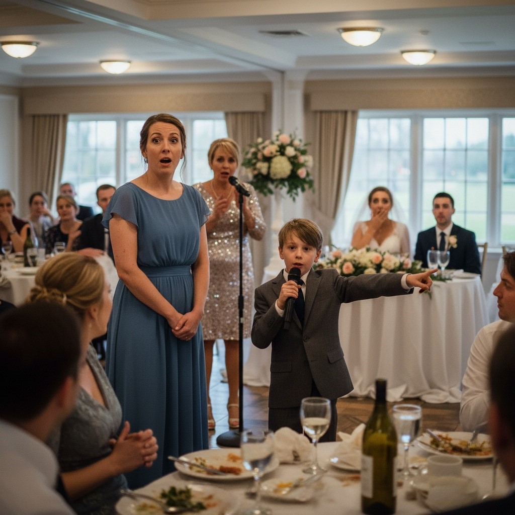 My Mother Called Me A “Discount Model” In Her Wedding Toast. Then My 9-Year-Old Son Grabbed The Mic And Exposed The Bride’s Dark Secret. Was I Wrong To Let Him Speak?