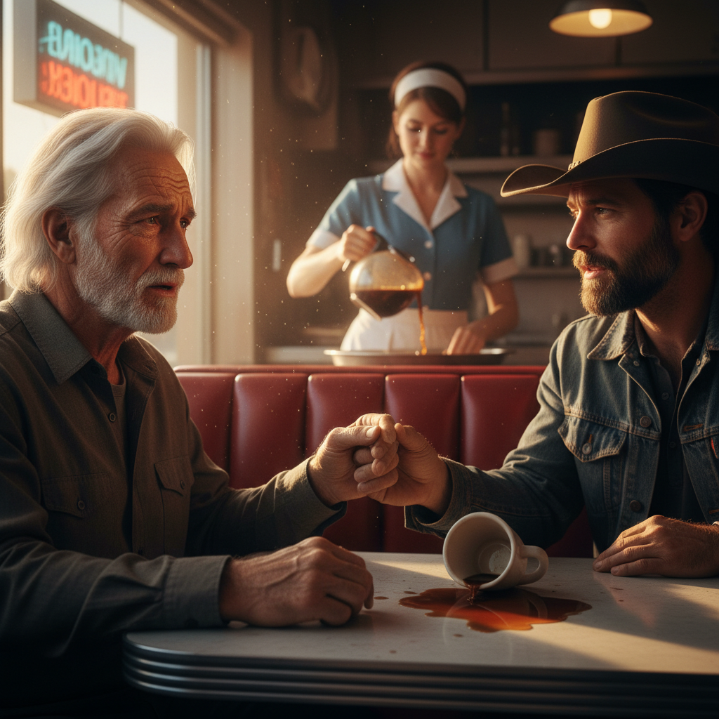 The Man Sitting Across From Me Looked Exactly Like My Son I Buried. Then He Called Me “Dad.”