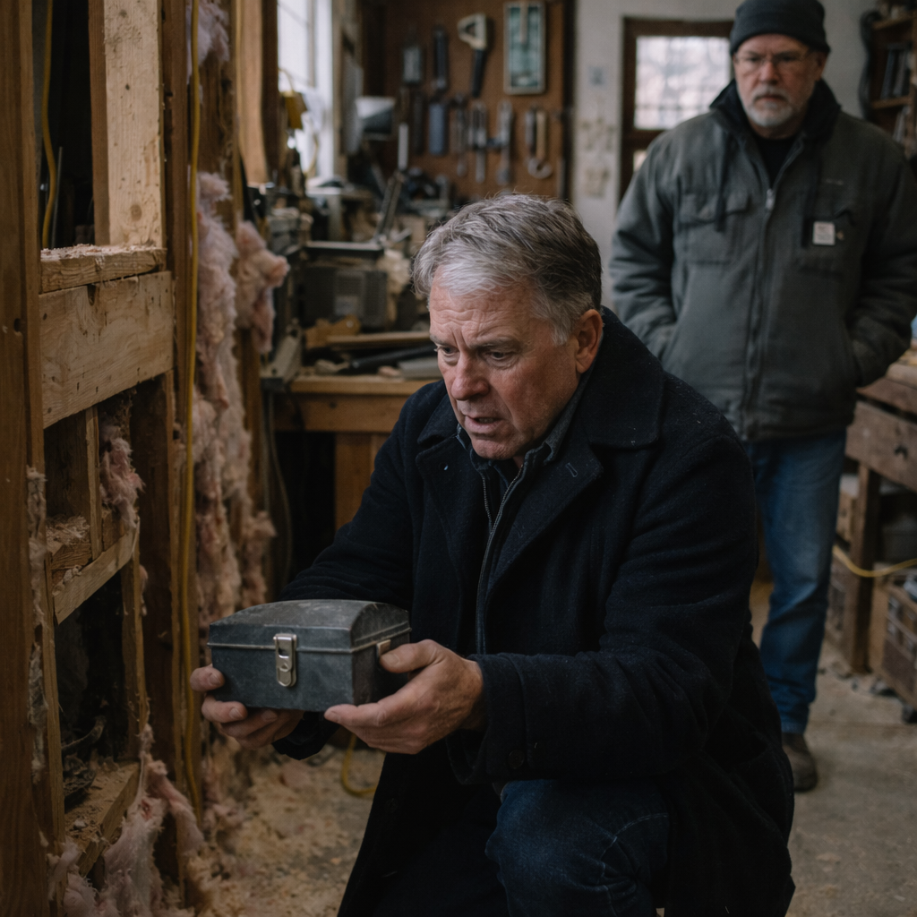 “Don’t Open That Box Alone,” The Electrician Said While Rewiring My Late Wife’s Workshop