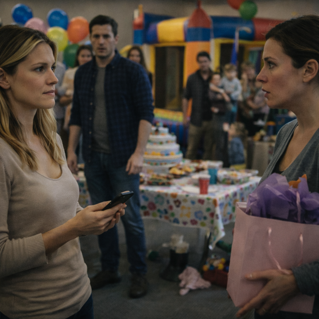 A Stranger Walked Into My Daughter’s Party With A Gift Bag. Within 30 Seconds, Everyone Knew Who She Really Was