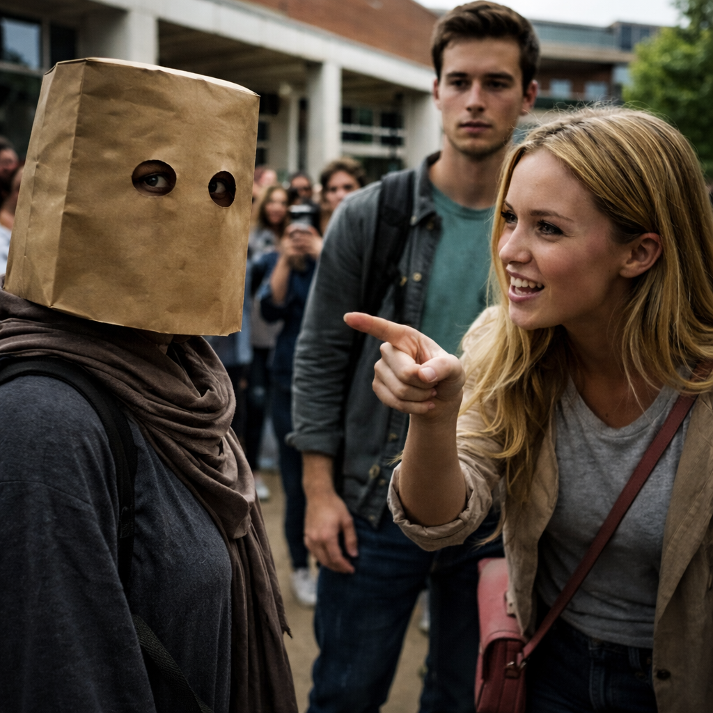 The “Ugly” Girl Who Wore a Box to School Every Day. Then One Day, the Mask Came Off