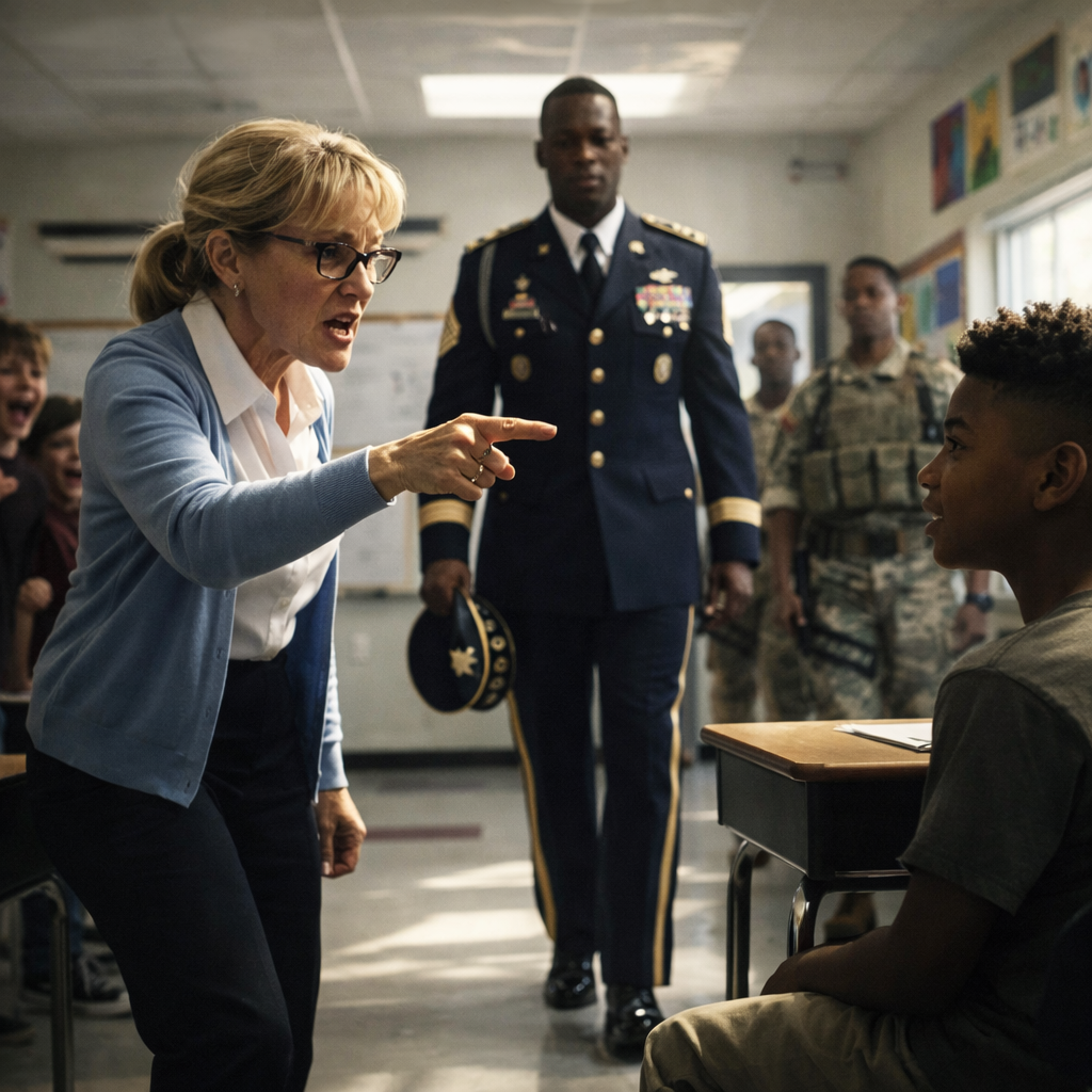 Teacher Called a Black Boy a Liar About His Dad’s Job Until a 4-Star General Walked Into the Classroom