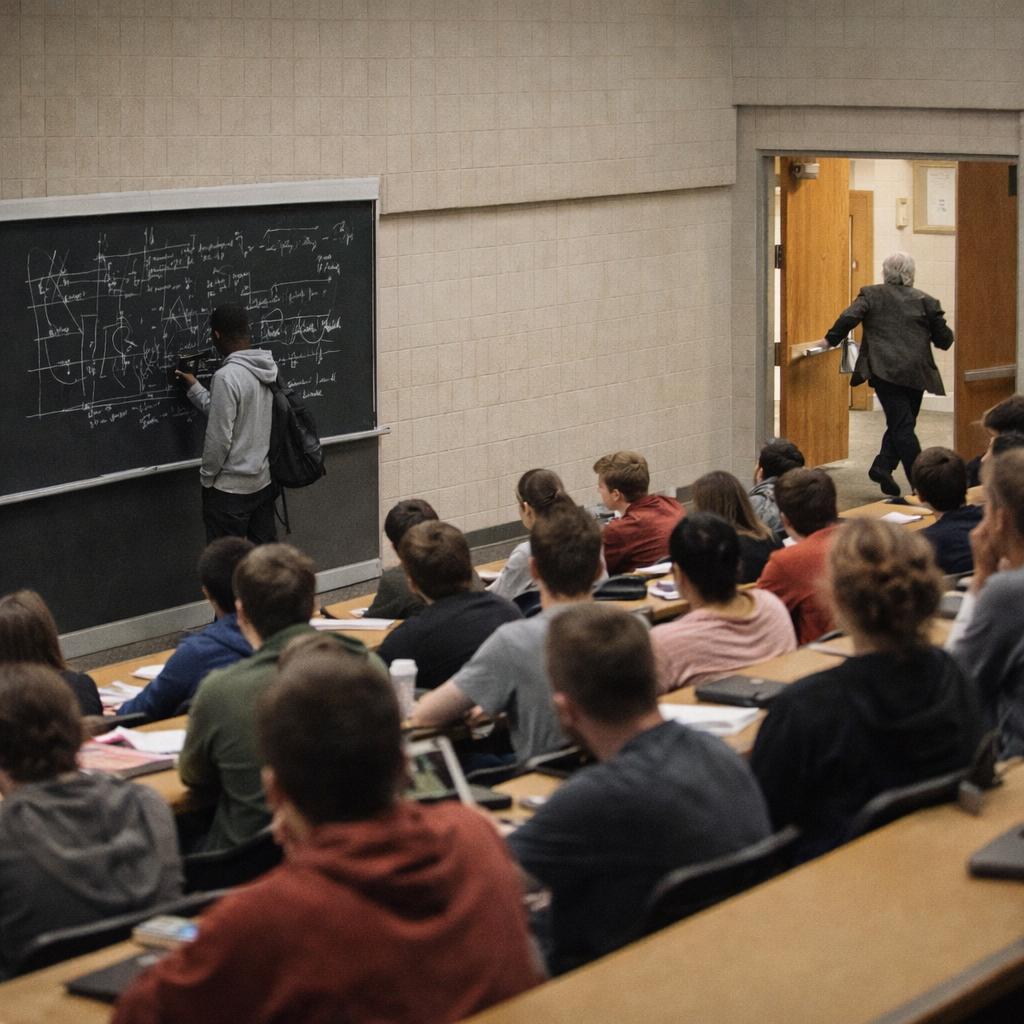 A Cocky Professor Mocked This Sophomore Then Ran Away in Terror After Learning Whose Son He Was