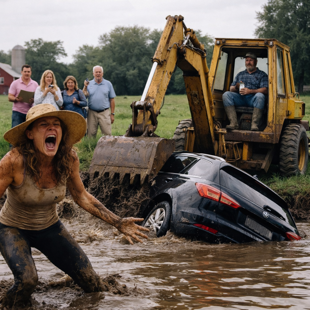 She Used My Farm as Her Personal Parking Lot So I Turn Her $80,000 SUV Into Scrap Metal Sinking Under the Mud
