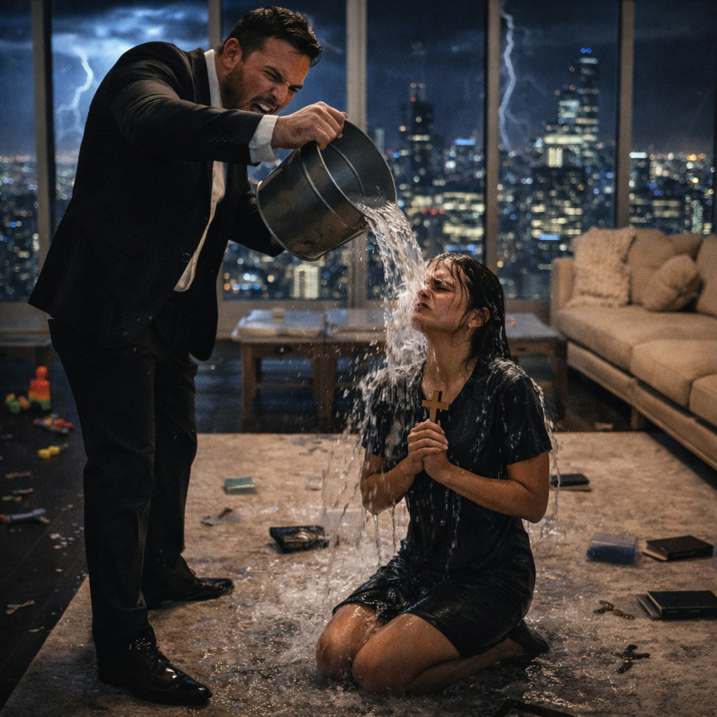 He Banned Prayer After His Wife Died and Poured Water on the Nanny for Breaking the Rule Until He Heard WHAT His Sons Were Actually Praying For